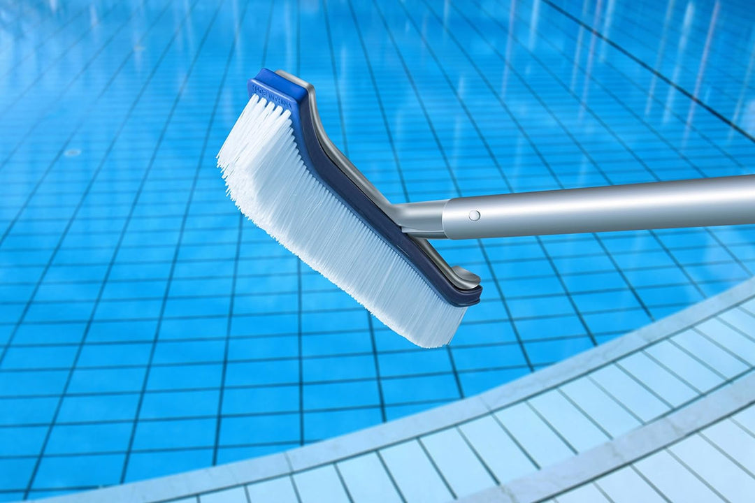 Aquatix Pro Poolbürste, reinigingsborstel voor zwembaden, Aluminium, 45,7 cm, met EZ-Clips; deze rob