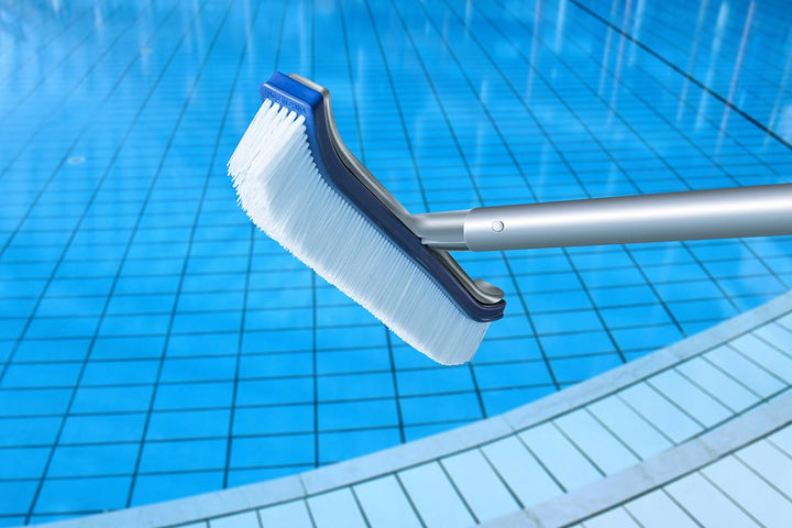 Aquatix Pro Poolbürste, reinigingsborstel voor zwembaden, Aluminium, 45,7 cm, met EZ-Clips; deze rob