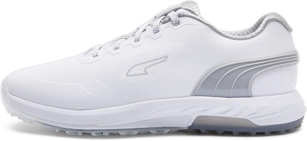 PUMA Herren Alphacat Nitro Golfschuh 41 EU Puma White Flat Light Gray Puma Silver, 41 EU Puma White