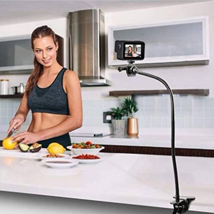 Faderr Webcam-Ständer, verbesserter flexibler Schwanenhals-Webcam-Arm, Kameraklemme Schwanenhals-Stä