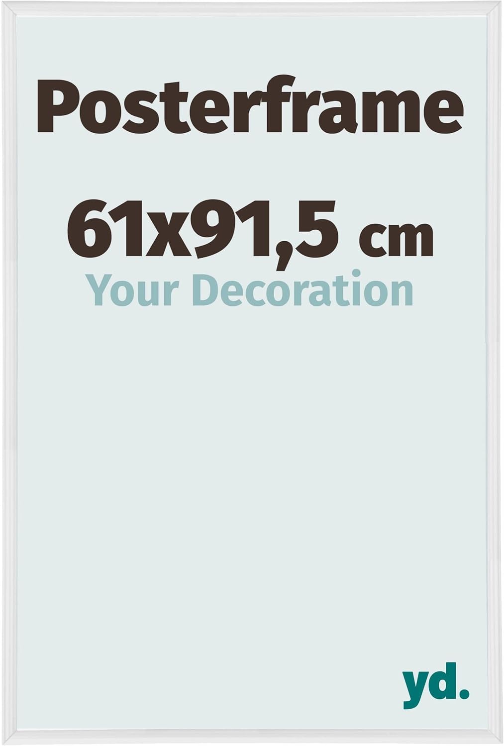 yd. Your Decoration - Bilderrahmen 61x91,5 cm - Posterrahmen aus Kunststoff mit Kunstglas - Antirefl