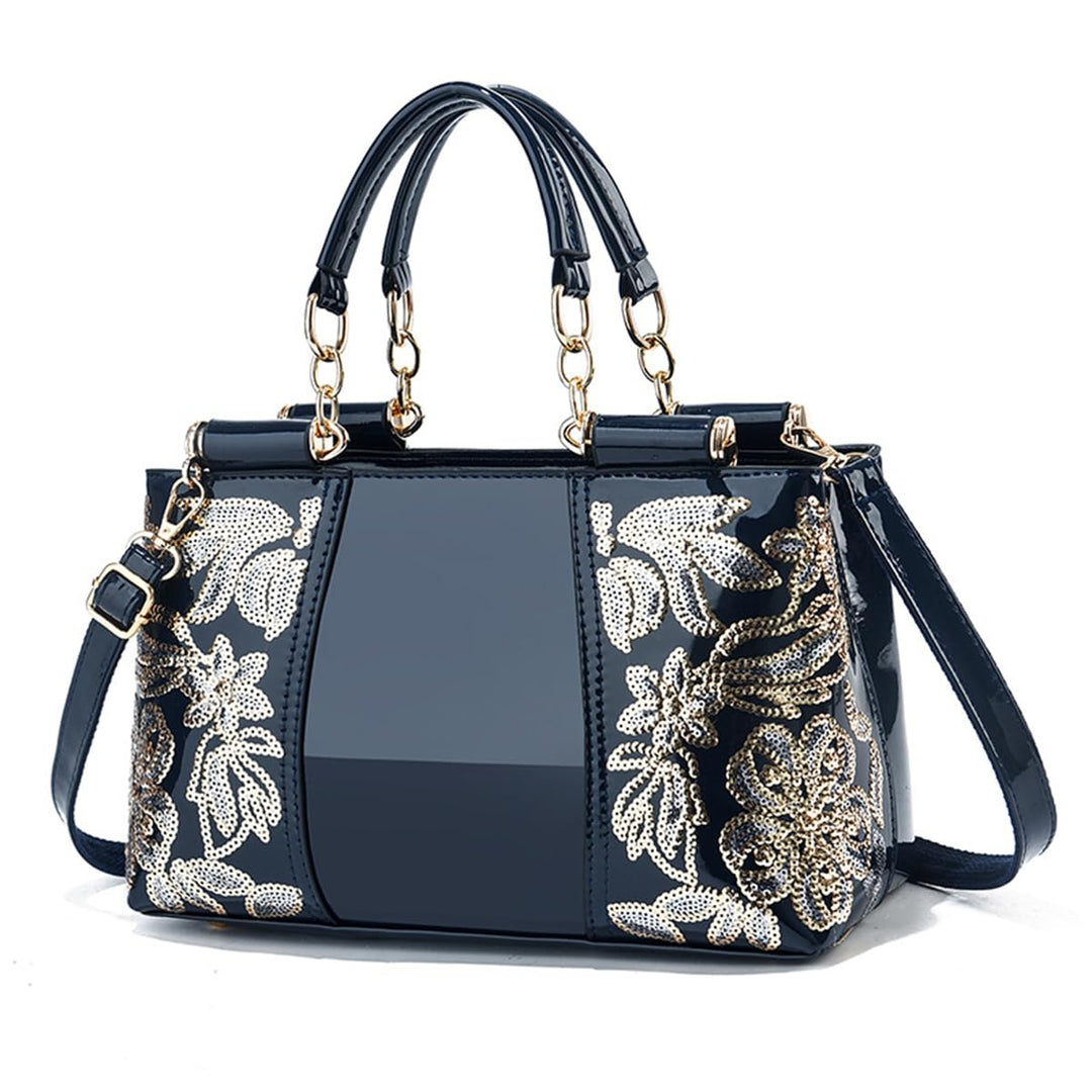 NICOLE&DORIS Handtasche Damen Schultertasche Mode Frauen Umhängetasche Lackleder Handtasche Damen Sh