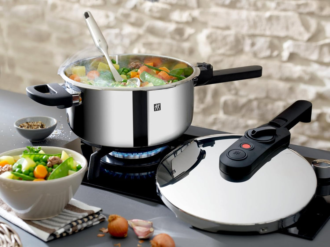 ZWILLING EcoQuick II Schnellkochtopf/Dampfdrucktopf, Ø 22 cm, 6L, für alle Herdarten inkl. Induktion