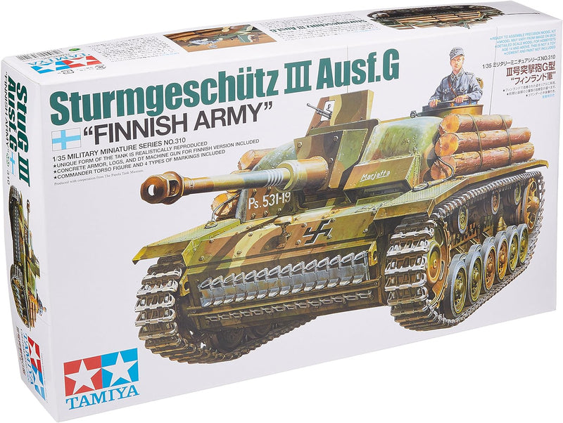 TAMIYA TM35310 300035310 - WWII Sturmgeschütz III Ausführung G Finnland 1942, Bausatz 1:35