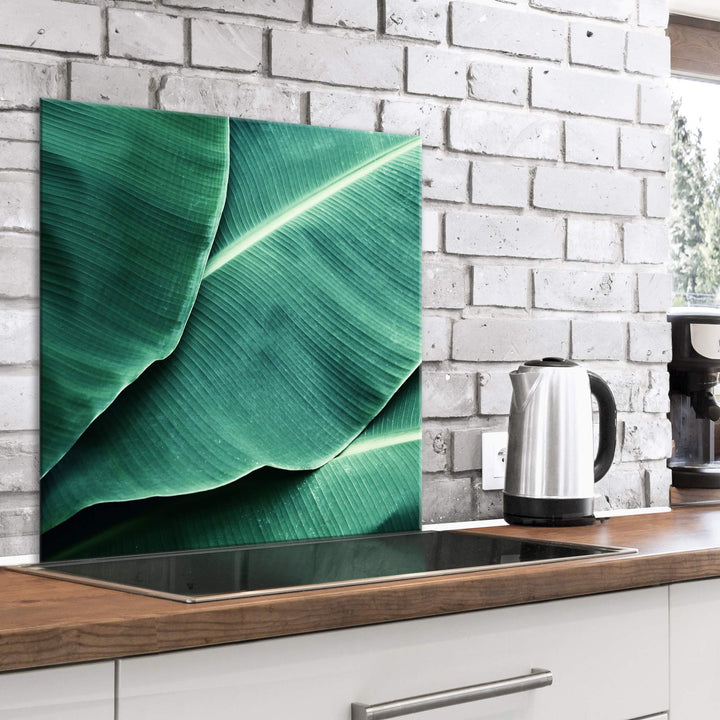 murando Spritzschutz Glas für Küche 60x60 cm Küchenrückwand Küchenspritzschutz Fliesenschutz Glasbil