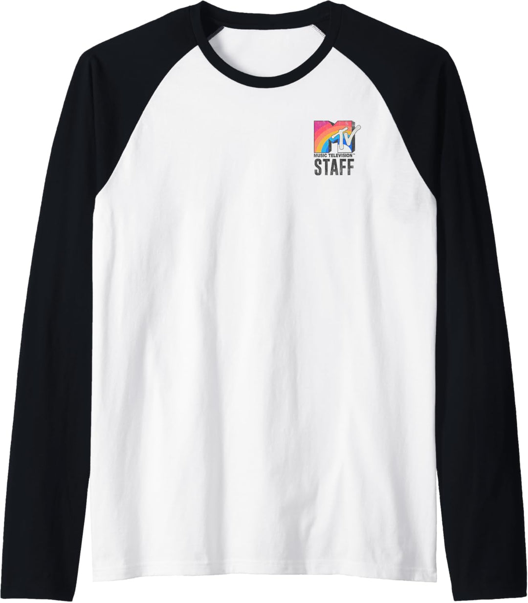 MTV Rainbow Pocket Logo Staff Raglan