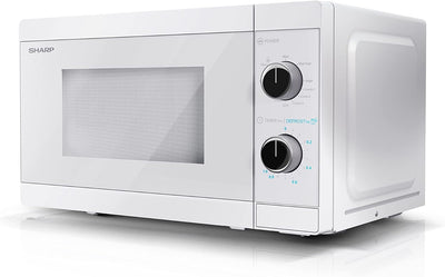 SHARP MG01EC Mikrowelle mit Grill (Mikrowelle: 800W, Grill: 1000W, 5 Leistungsstufen, Auftaufunktion