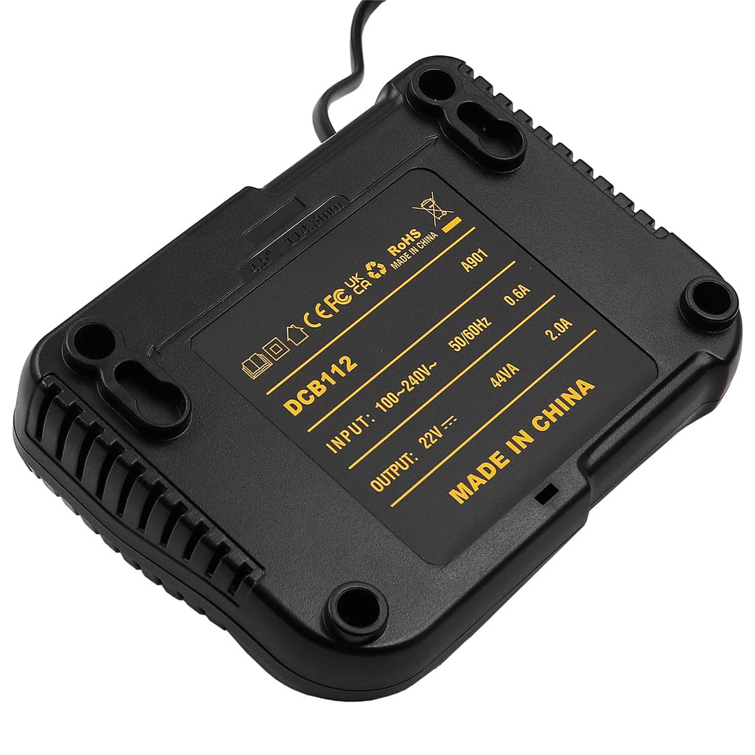 Namvo DCB112 Ersatz-Akkuladegerät für Akkuladegerät, kompatibel mit 10,8–20 V Max XR Lithium-Akku