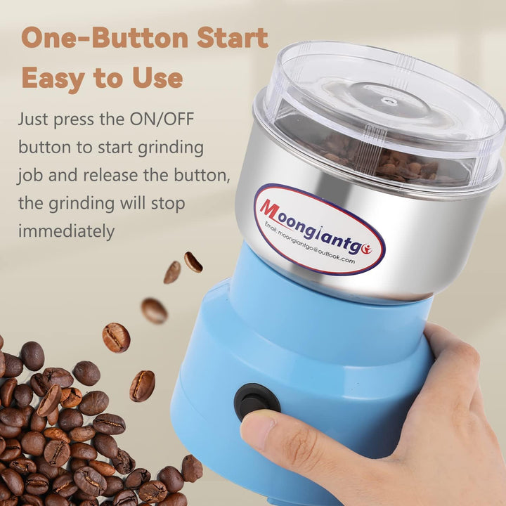 Moongiantgo Getreidemühle Multifunktionale 200W 14500rpm Gewürzmühle Ultrafeine Kaffeemühle, 300ml K