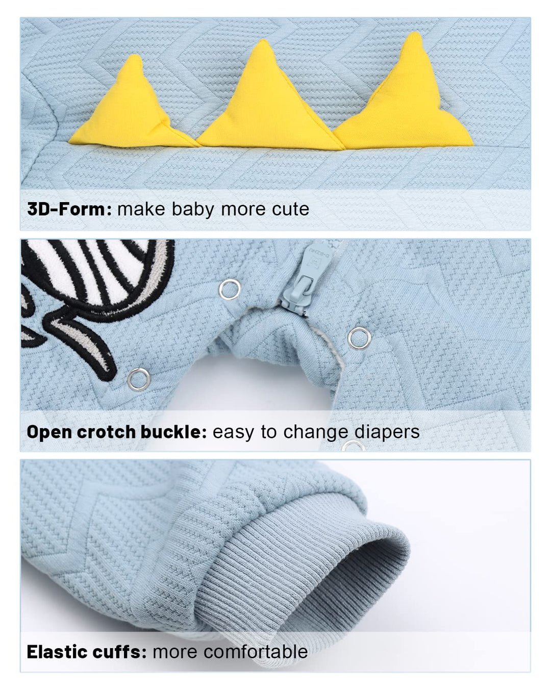 Baby Overall Winter Schneeanzug Baby Dinosaurie Fleece Strampler Wärmer Winter Overall Jumpsuit für