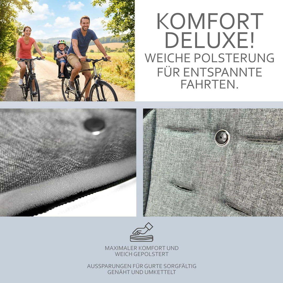 BAMBINIWELT Ersatzbezug Sitzkissen Bezug Auflage für Fahrradsitz kompatibel mit Römer Jockey Sterne