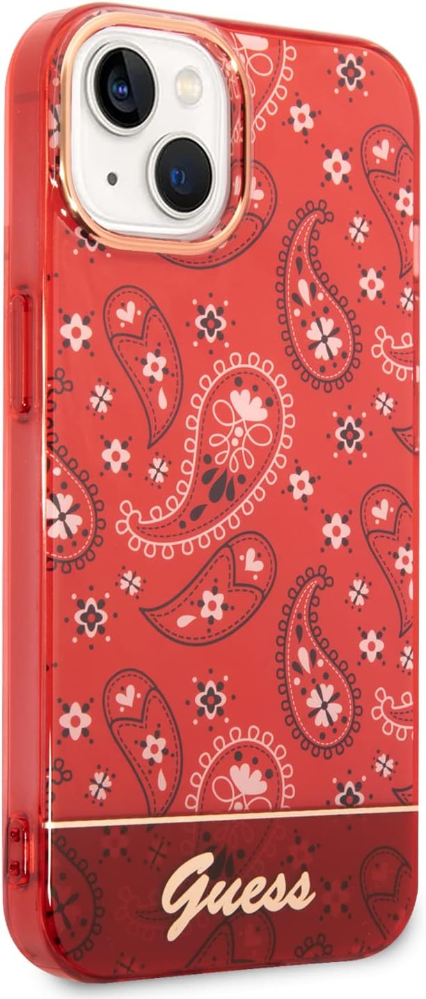 Guess GUHCP14MHGBNHR hülle für iPhone 14 Plus 6,7" rot/red hardcase Bandana Paisley