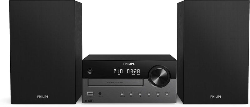 Philips M4505/12 Mini Stereoanlage mit Bluetooth & Oehlbach Radio Rod FM DAB+ Stabantenne für DAB+ F