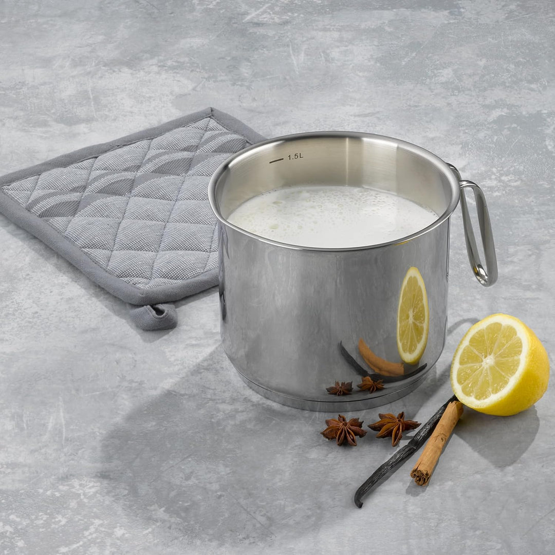 Kela 10184 Flavoria Milchtopf, 18/8 Stainless Steel, 1.6 liters, Rostfrei