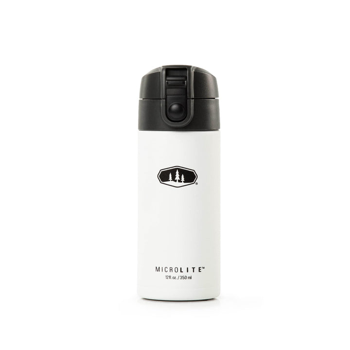 GSI Outdoors Microlite 350 Flip Thermoskanne Unisex für Erwachsene 12 OZ Weiss (White), 12 OZ Weiss