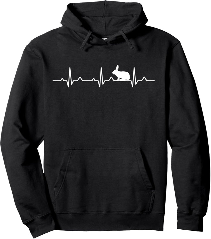 Hase Kaninchen Herzschlag Pullover Hoodie