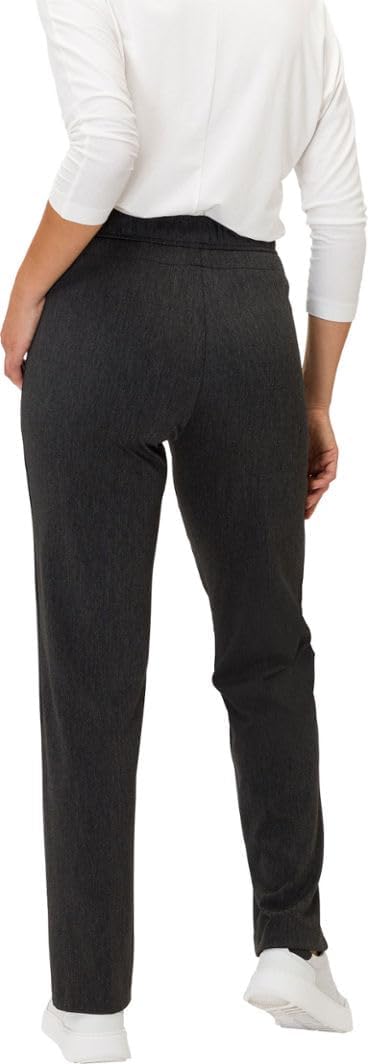 Damen Style Peggy Flared Sportive Fishgrat Slim Hose 50K Anthra, 50K Anthra
