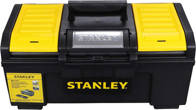 Stanley Werkzeugbox Basic (49 x 27 x 24 cm, Werkzeugorganizer mit Schnellverschluss, schwere Ausführ