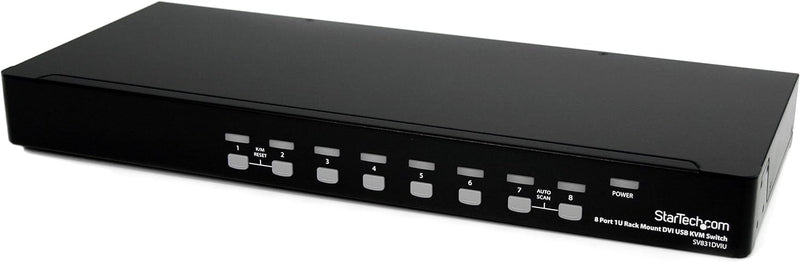 StarTech.com 8-Port DVI USB KVM Switch -DVI USB KVM Switch - 8-Port KVM-Switch -DVI KVM-Switch - KVM