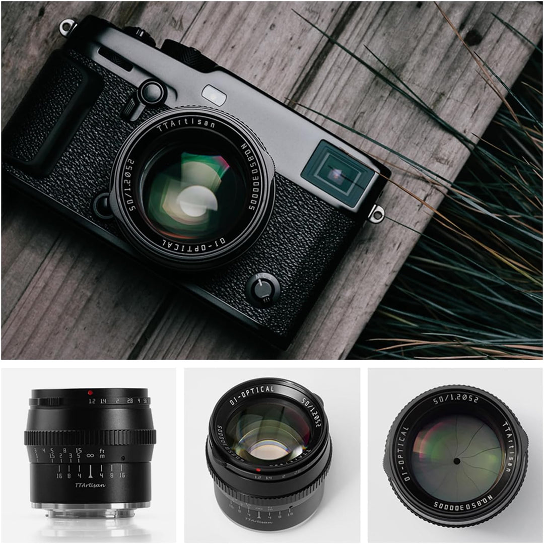 TTARTISAN 50 mm f1.2 APS-C Manueller Fokus Prime Objektiv für E-Mount