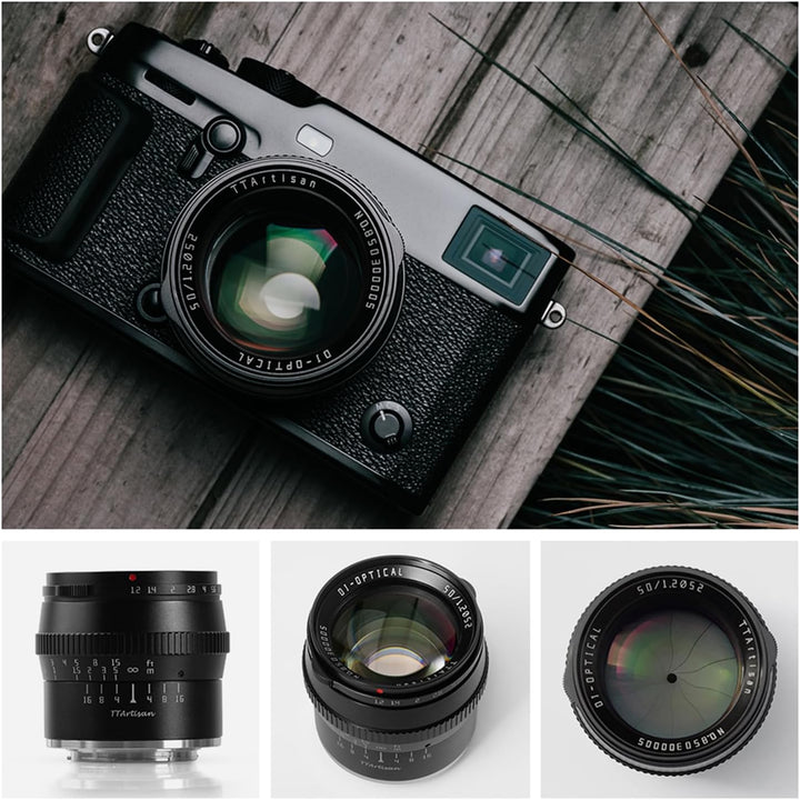 TTARTISAN 50 mm f1.2 APS-C Manueller Fokus Prime Objektiv für E-Mount