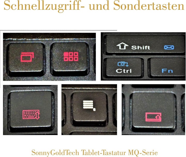 MQ für Galaxy Tab A 10.1 2019 - Bluetooth Tastatur Tasche mit Touchpad für Samsung Galaxy Tab A 10.1