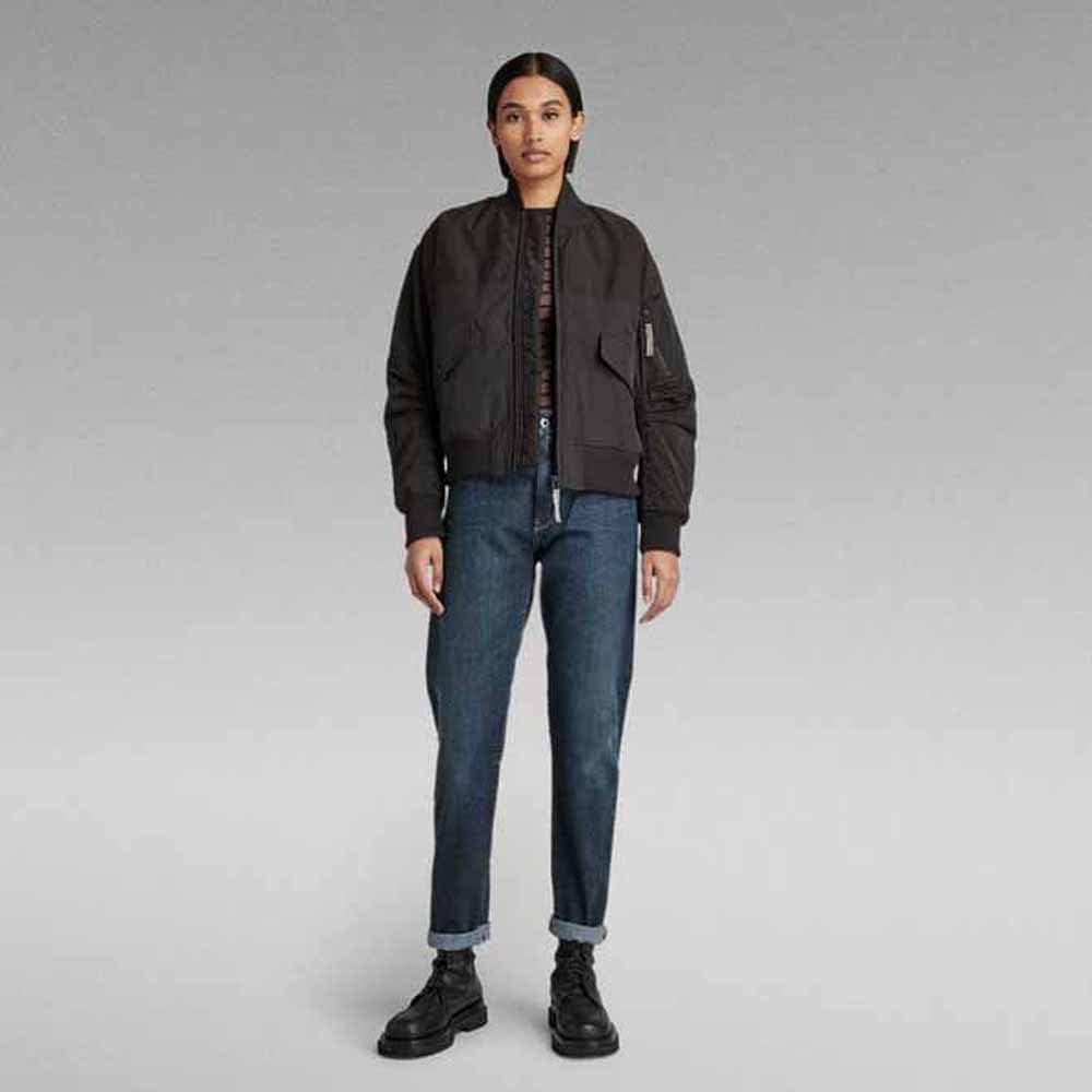 G-STAR RAW Damen Slim Rib 2.0 Stripe Top Tops XS Mehrfarben (Rain Drum/Caviar Stripe D21575-d201-d47