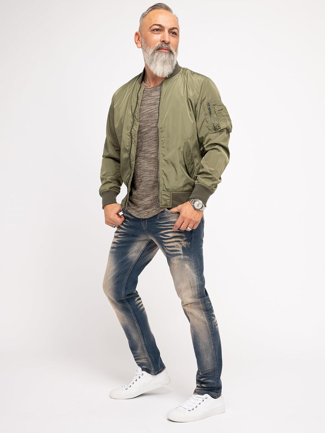 Rock Creek Herren Jeans Hose Denim Stretch Regular Fit Jeanshose Stonewashed W29-W44 36W / 30L Rc-31