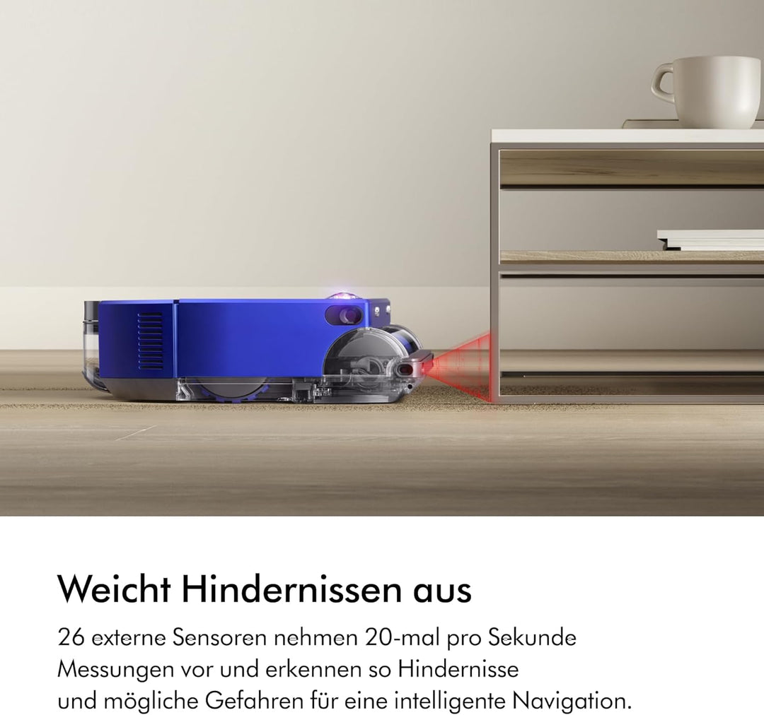 Dyson 360 Vis NAV Saugroboter (Blau/Nickel), Dyson 360
