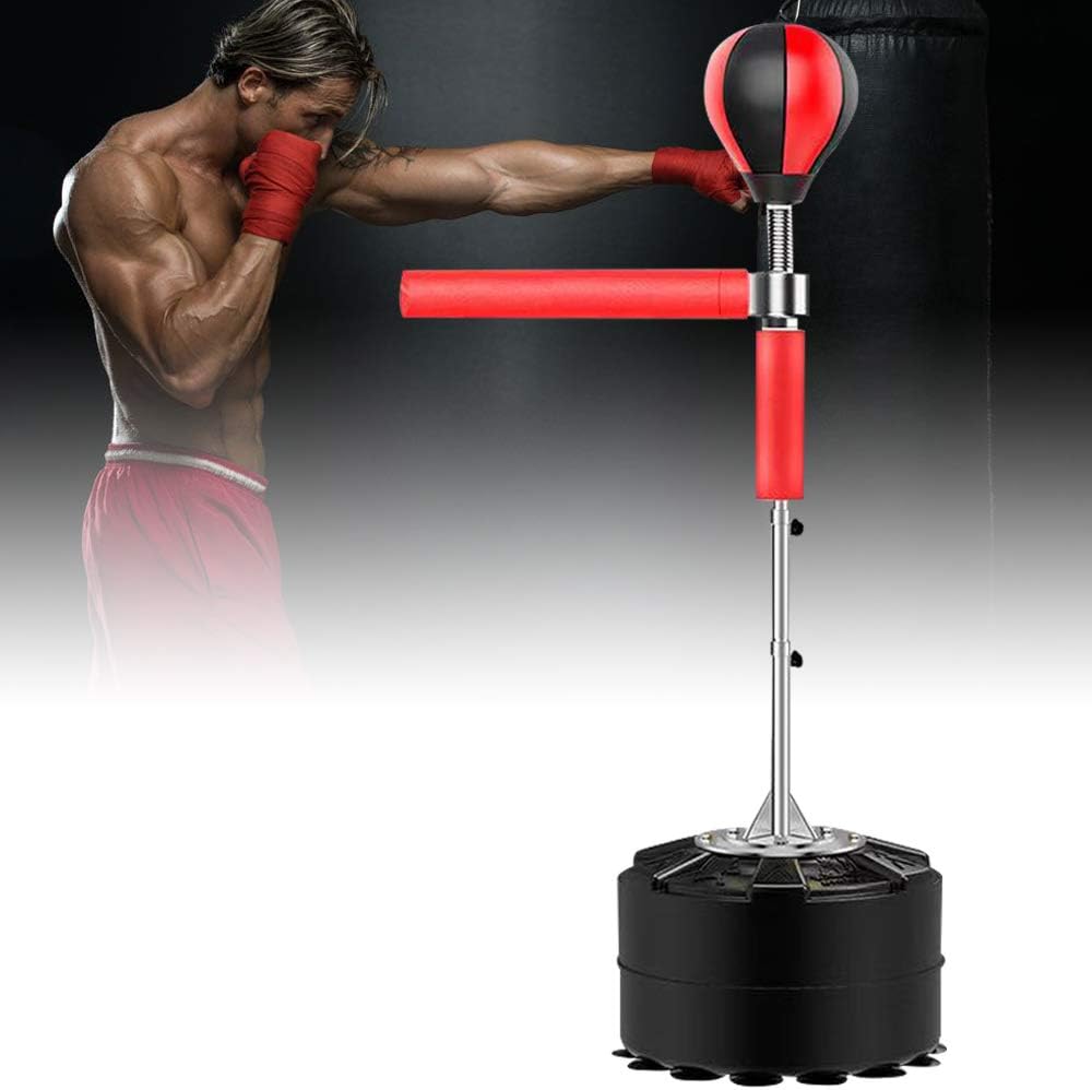 HarBin-Star Boxsack mit Punchingball Fitness Boxsack Punchingball Set Freistehender Standboxsack Sol