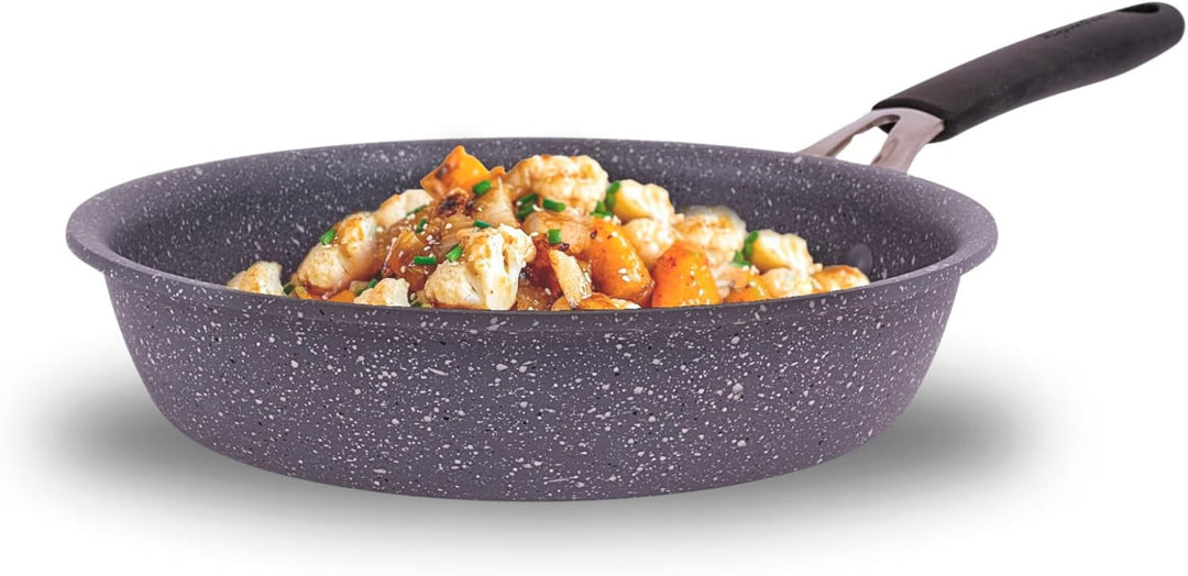 Lagostina Tempra Mineral Antihaft-Pfanne aus Stahl und Aluminium mit Mineralien-Beschichtung + Ø 20