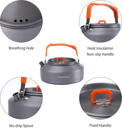 Fire-Maple FMC-T3 Camping Wasserkocher Teekessel für Camping, Outdoor, Wandern und Picknick Wasserko