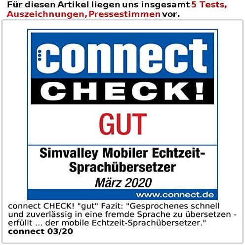 simvalley MOBILE Mobile Übersetzer: Mobiler Echtzeit-Sprachübersetzer, 75 Sprachen, 4G/LTE, WLAN, sc