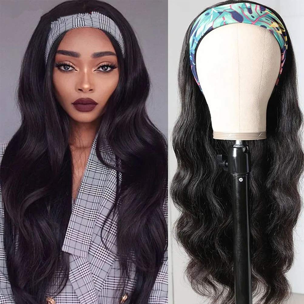 Dan&amp;Dre Curly Wave Stirnband Perücke, für Frauen Modische verstellbare Stirnband Schal Perücke Hocht