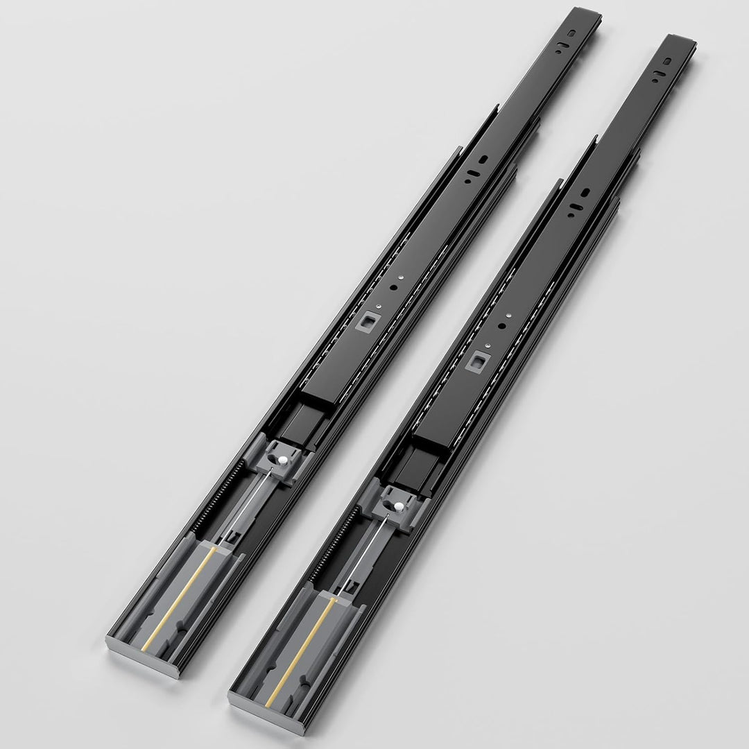 AOLISHENG Kugellager Schubladenschienen softclose 450mm, schwere Belastbarkeit 45 kg, 5 Paar (10 Stü
