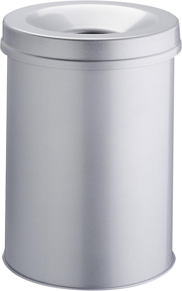 Durable Papierkorb Safe rund 30 Liter, grau, 330610 grau 30 Liter, grau 30 Liter