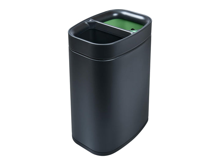 Corby Newport Doppel-Recyclingbehälter in Schwarz, Schwarz