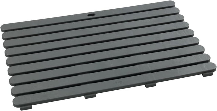 WENKO Badematte Mod. Indoor & Outdoor Grau, 50 x 80 cm mit rutschhemmender Struktur Grau, Grau