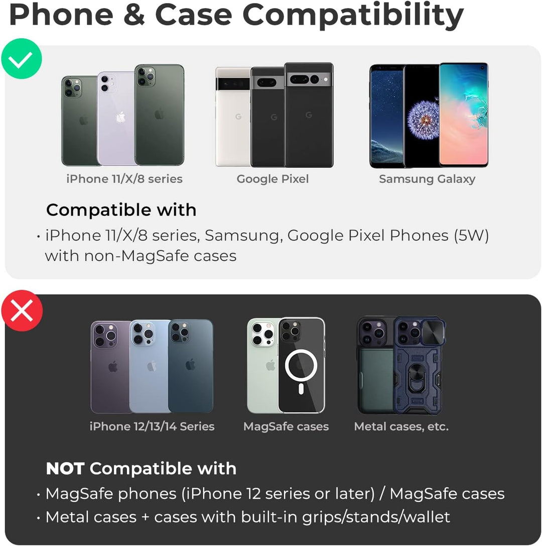 iOttie iTap 2 Magnetic Air Vent Car Mount Halterung für iPhone XS Max R 8 Plus 10 W für Samsung Gala