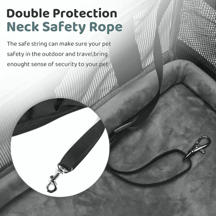 Wakytu Transportbox für Katze Hund, Transporttasche für Haustiere, Faltbare Hundetransportbox Katzen