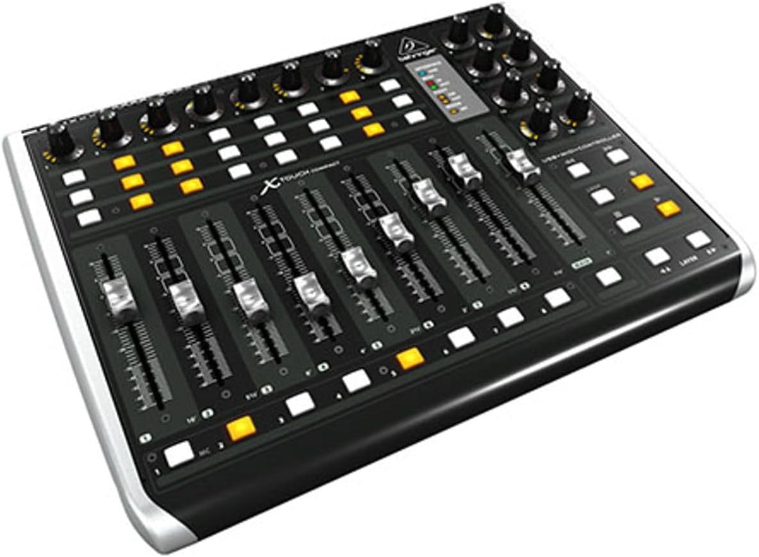 Behringer X-TOUCH COMPACT Universeller USB/MIDI-Controller mit 9 berührungsempfindlichen Motorfadern