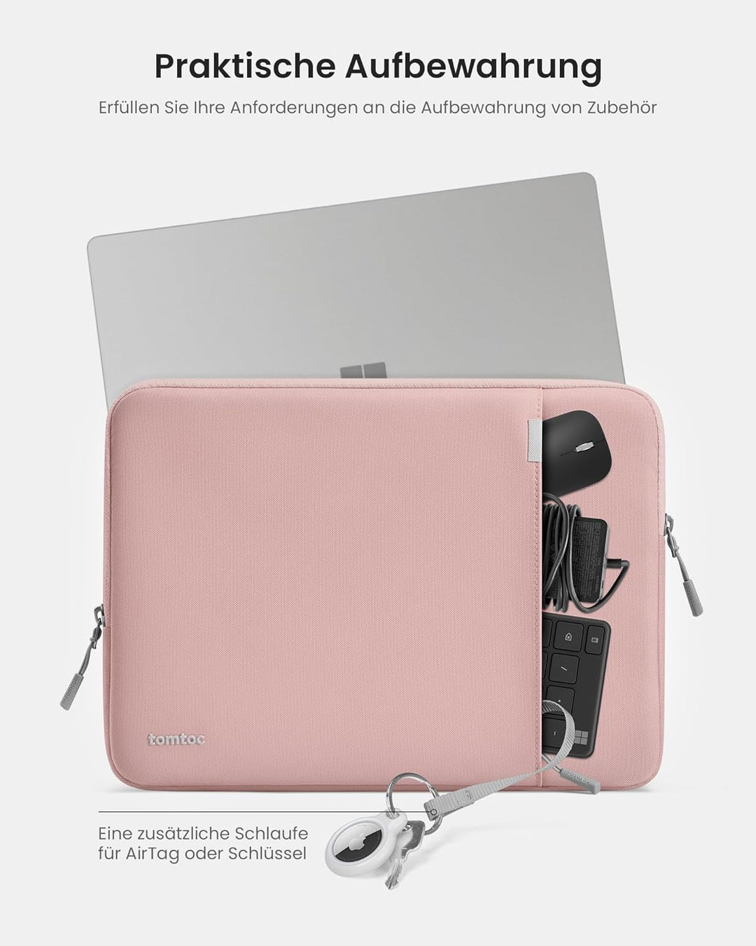 tomtoc 360° Tasche Hülle Kompatibel mit 14 Zoll Acer, ASUS, Dell, HP, Lenovo Laptop Notebook Chromeb