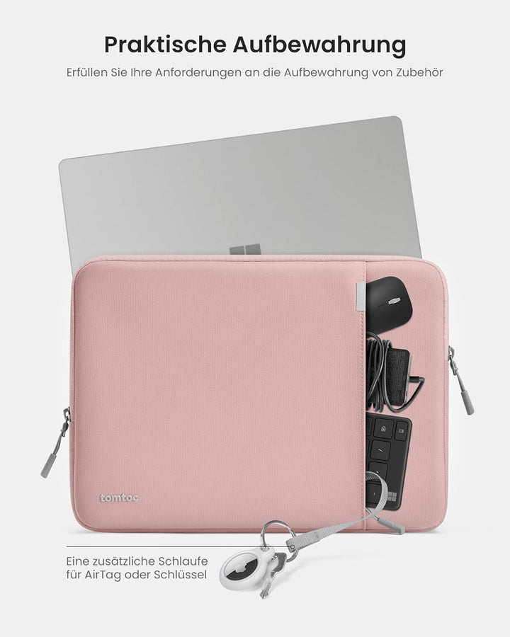 tomtoc 360° Tasche Hülle Kompatibel mit 14 Zoll Acer, ASUS, Dell, HP, Lenovo Laptop Notebook Chromeb