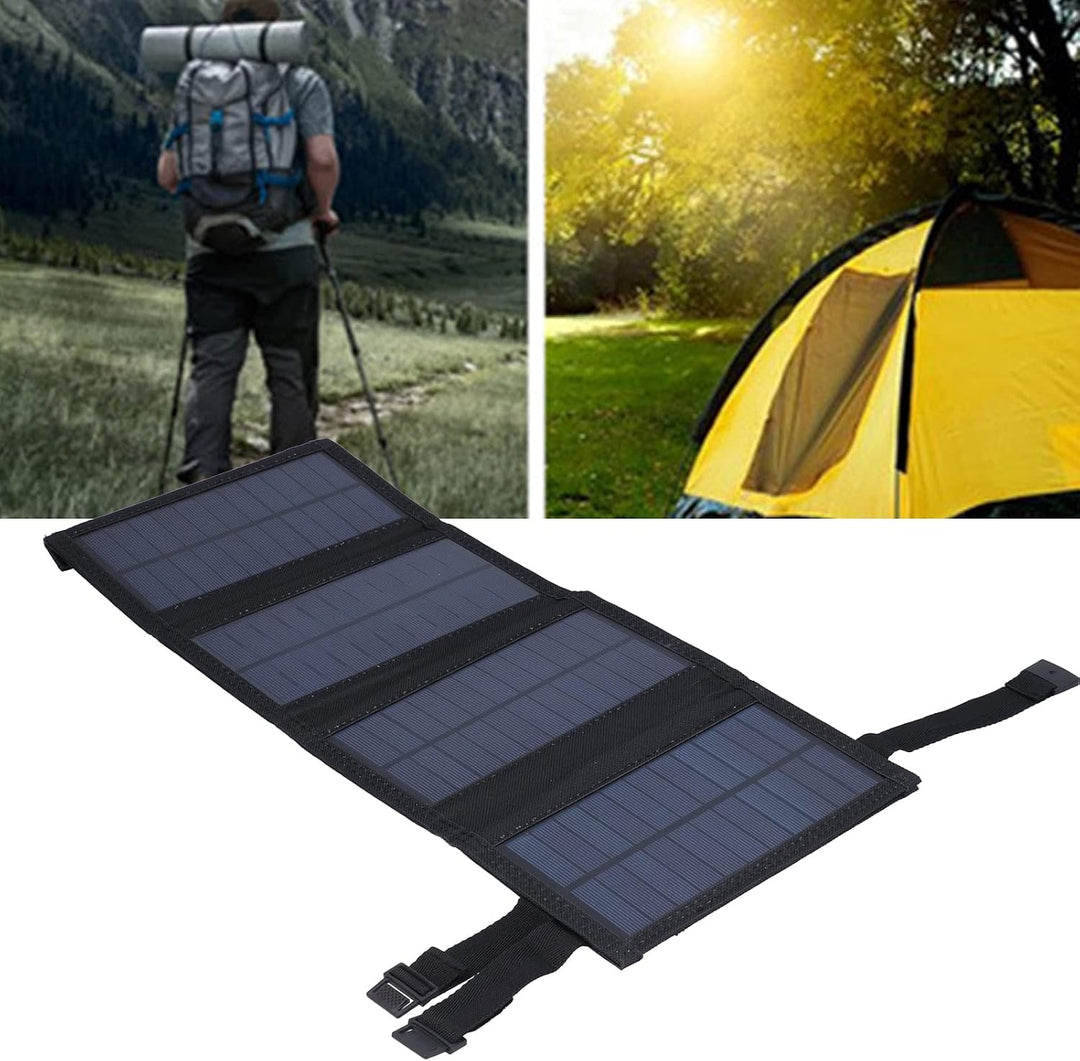 20W Faltbar Solarpanel Solarmodul, Tragbare Solarladegerät Monokristallin Solarzelle Solaranlage Kom
