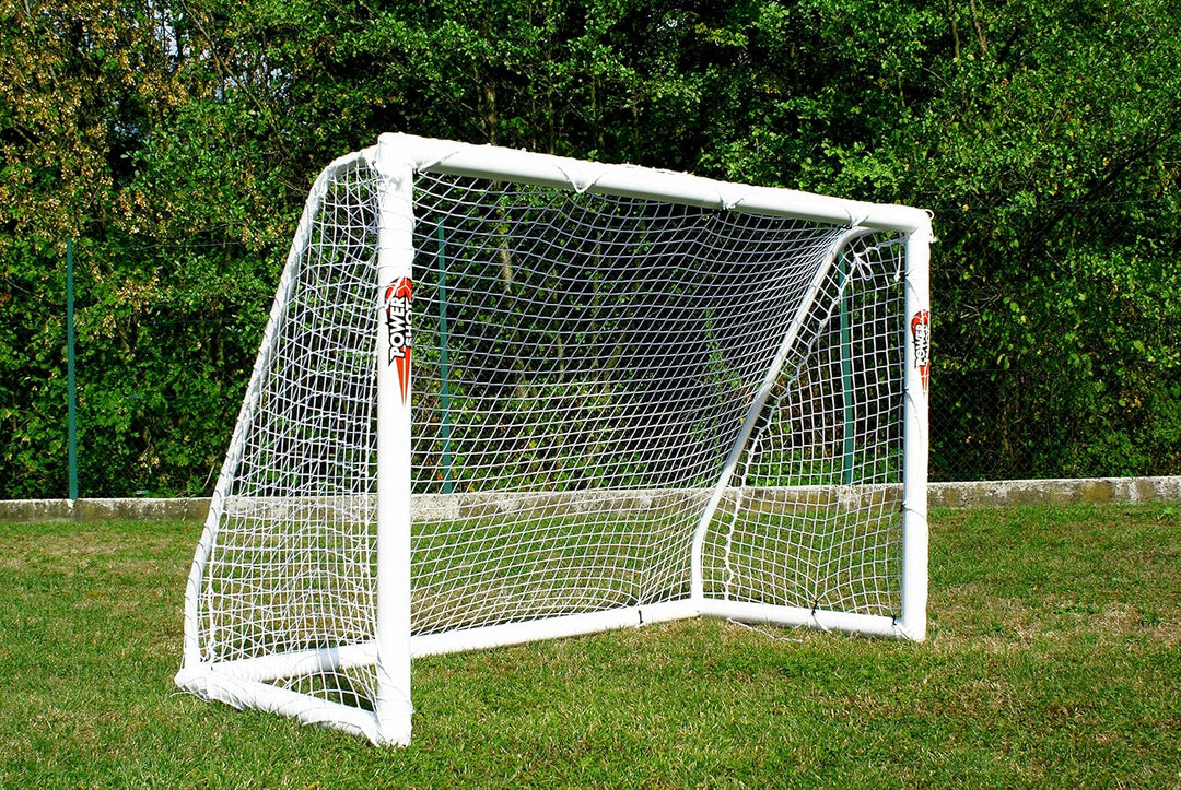POWERSHOT Fussballtor Profi - 1,8 x 1,2m - aus uPVC - WETTERFEST - Inkl. Klicksystem und Zubehör 1,8