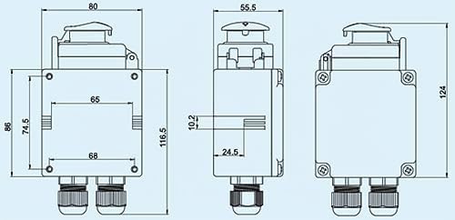 Maschinenschalter mit Schütz DZ08-7 230V/400V - Baugleich KOA8