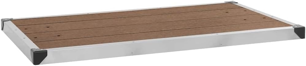 vidaXL Garten Duschwanne mit Lattendesign für 2 Personen Bodenelement für Solardusche Gartendusche P
