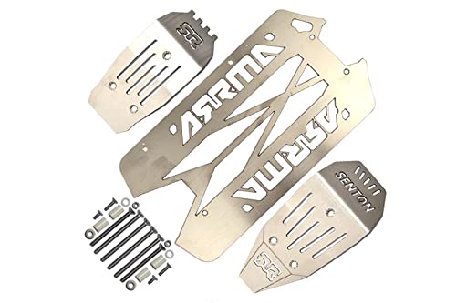 GPM 1/10 SENTON 4X4 V3 3S BLX ARA4303V3 Tuning Teile Stainless Steel Main Chassis with Bumper (Hollo