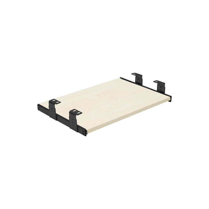 FIX&EASY Tastaturauszug Up&Down, Tastaturablage 390X300mm ahorn Dekor, Auszugschienen mit Einrastfun