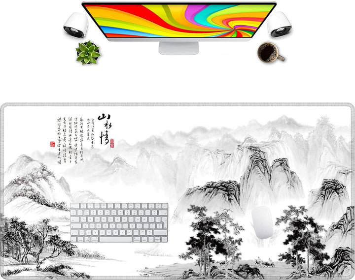 LL-COEUR Grosse Gaming Laptop Mauspad PC Tastatur Mausmatte XXL Schreibtischunterlage Büro Desk Pad
